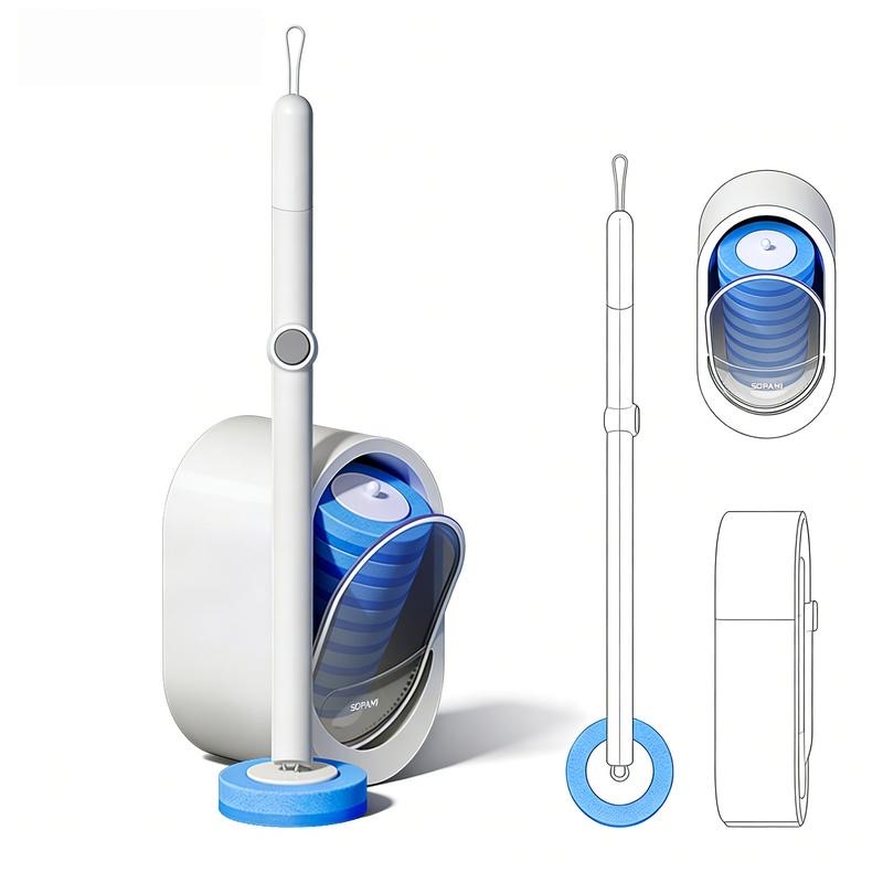 Disposable Toilet Brush Kit